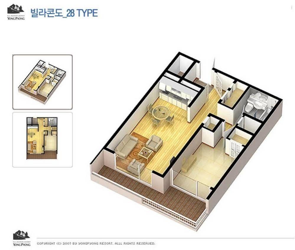Yongpyong Resort Villa Condominium Pyeongchang Exterior foto